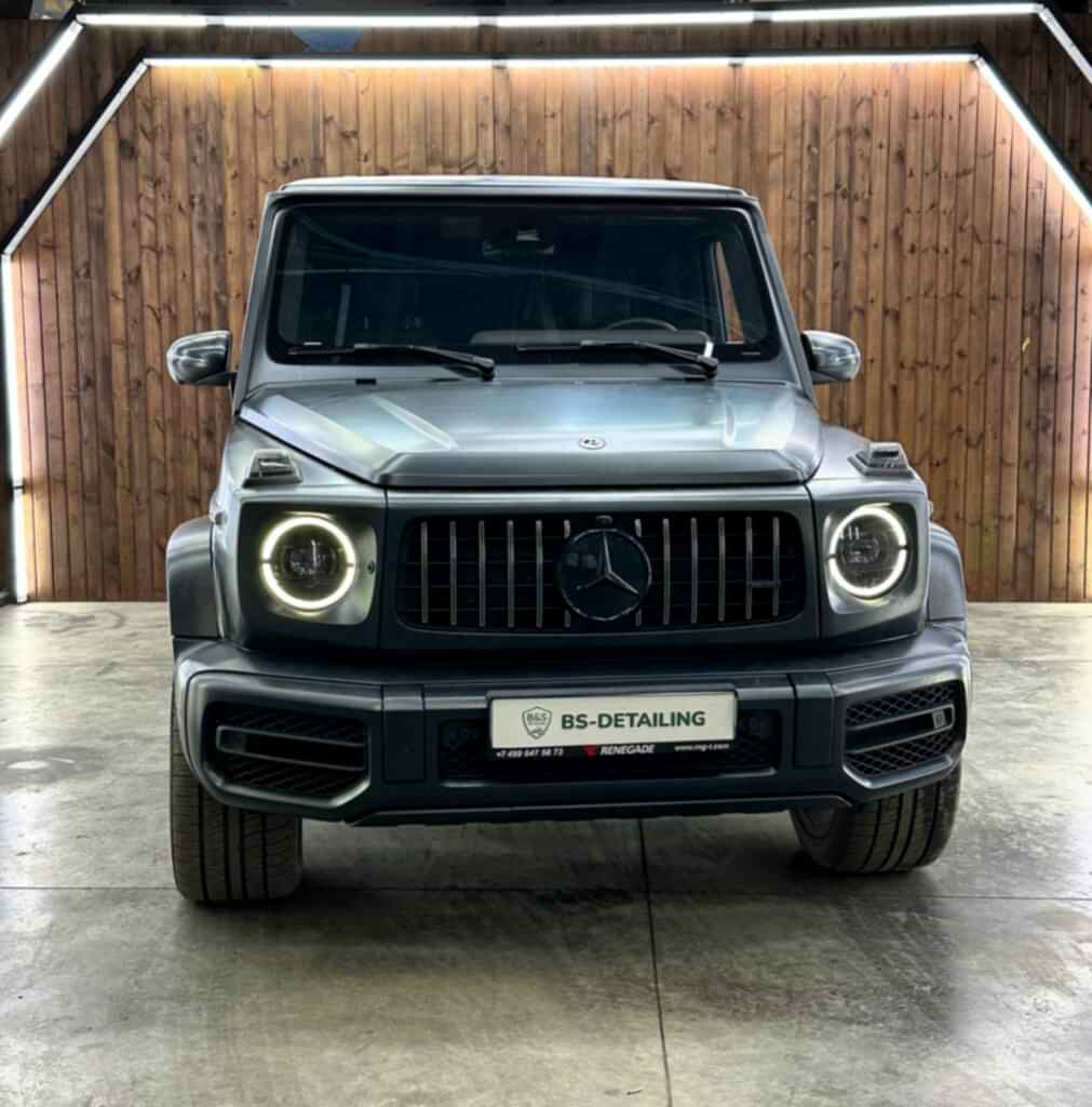 Полная оклейка в матовый полиуретан Mercedes-Benz G-Класс 21 Полная оклейка в матовый полиуретан Mercedes-Benz G-Класс